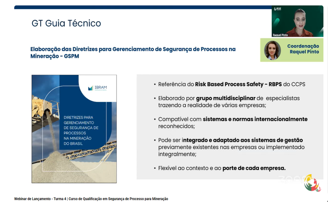 4ª turma do Curso de Qualificação em Segurança de Processos na Mineração